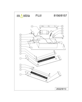 FUJI * APLIQUE LED 10W 3000K BLANCO